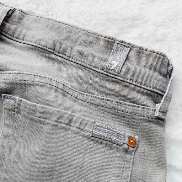 7 For All Mankind Gray Skinny Five Pockets Classic Jeans P476 - Picture 8 of 8